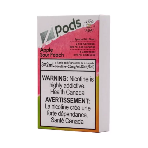 ZPods Apple Sour Peach (20mg/mL)