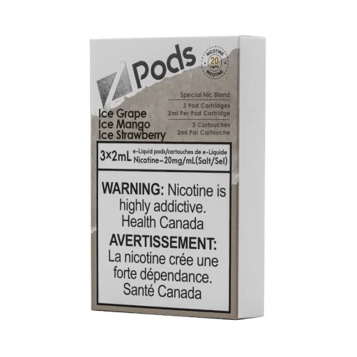 ZPods Ice Grape Ice Mango Ice Strawberry (20mg/mL)