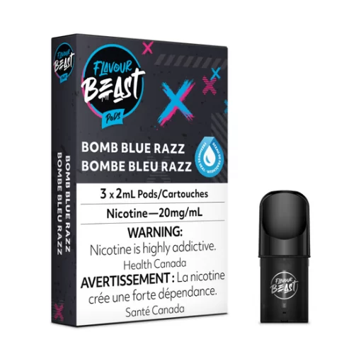 Flavour Beast Bomb Blue Razz Pods (20mg/mL)