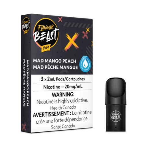 Flavour Beast Mad Mango Peach Pods (20mg/mL)
