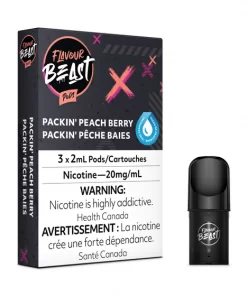 Flavour Beast Packin' Peach Berry (Pop'n Peach Berry) Pods (20mg/mL)