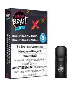 Flavour Beast Ragin' Razz Mango Iced Pods (20mg/mL)