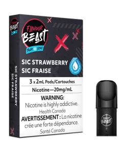 Flavour Beast Sic Strawberry Iced Pods (20mg/mL)