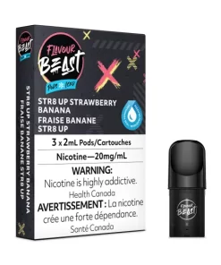 Flavour Beast STR8 Up Strawberry Banana Iced Pods (20mg/mL)