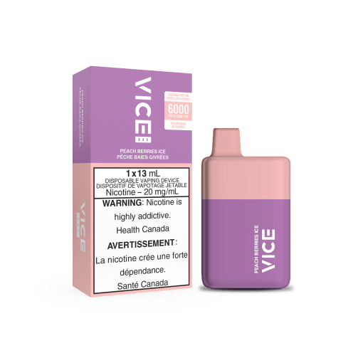 VICE BOX 6000 Peach Berries Ice (20mg/mL)