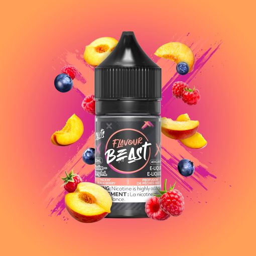 Flavour Beast E-Liquid - Packin' Peach Berry 30mL (20mg/mL)