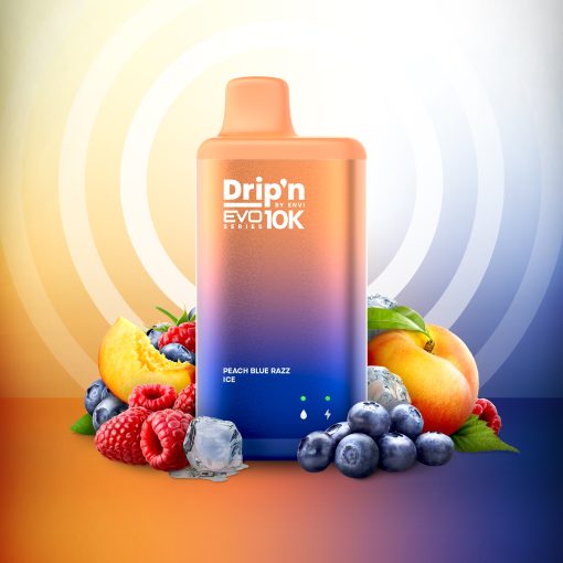 Drip'n EVO 10K - Peach Blue Razz Ice (20mg/mL) - Image 2