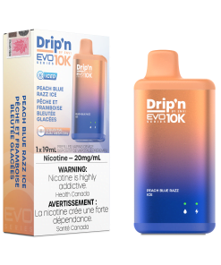 Drip'n EVO 10K - Peach Blue Razz Ice (20mg/mL)