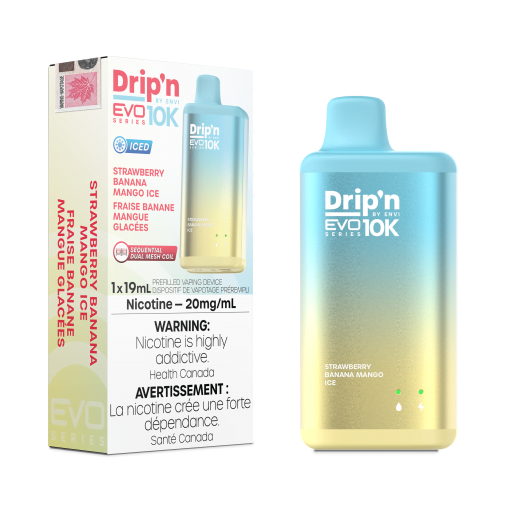 Drip'n EVO 10K - Strawberry Banana Mango Ice (20mg/mL)