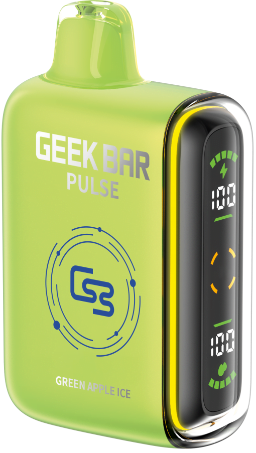 Geek Bar Pulse 9K - Green Apple Ice (20mg/mL)