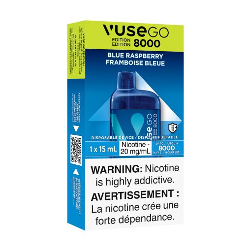 VUSE GO Edition 8000 - Blue Raspberry (20mg/mL) - Image 2