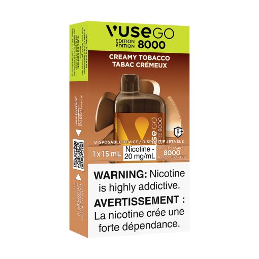 VUSE GO Edition 8000 - Creamy Tobacco (20mg/mL) - Image 2