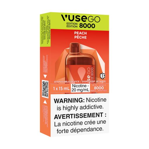 VUSE GO Edition 8000 - Peach (20mg/mL) - Image 2