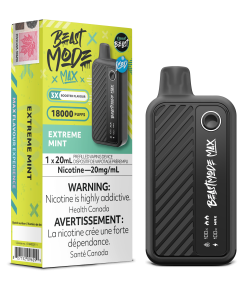 Beast Mode Max 18K Puffs- Extreme Mint Iced (20mg/mL)