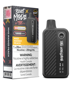 Beast Mode Max 18K Puffs- Mad Mango Peach (20mg/mL)