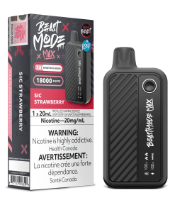 Beast Mode Max 18K Puffs- Sic Strawberry Iced (20mg/mL)