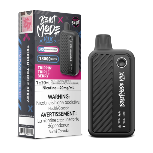 Beast Mode Max 18K Puffs- Trippin' Triple Berry (20mg/mL)