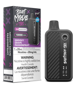 Beast Mode Max 18K Puffs- Groovy Grape Passionfruit (20mg/mL)
