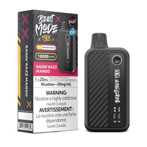 Beast Mode Max 18K Puffs- Ragin' Razz Mango (20mg/mL)