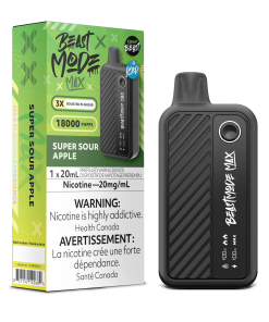 Beast Mode Max 18K Puffs- Super Sour Apple. (20mg/mL)
