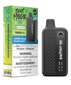 Beast Mode Max 18K Puffs- Super Sour Blue Razz (20mg/mL)