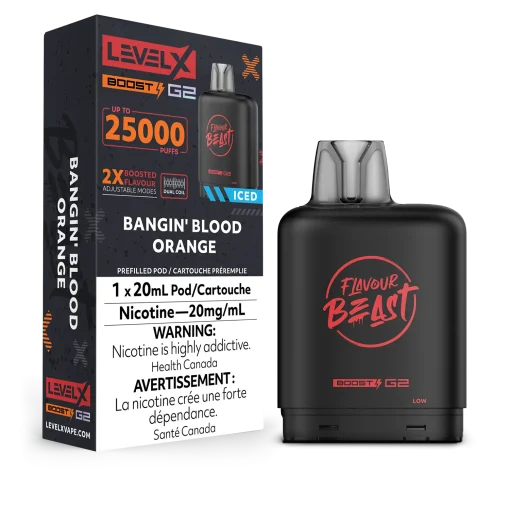 Level X FB G2 Boost - Bangin' Blood Orange Iced