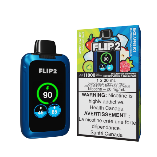 FLIP 2 11K - Apple Kiwi Ice and Razz Apple Ice