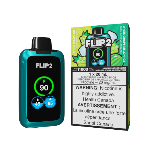 FLIP 2 11K - White Grape Ice and White Grape Melon Ice