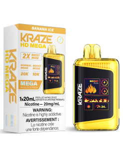 Kraze HD Mega 20K - Banana Ice
