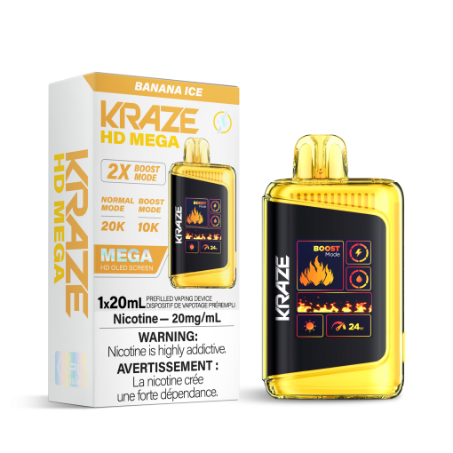 Kraze HD Mega 20K - Banana Ice