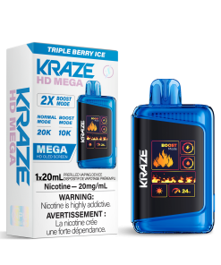 Kraze HD Mega 20K - Triple Berry Ice