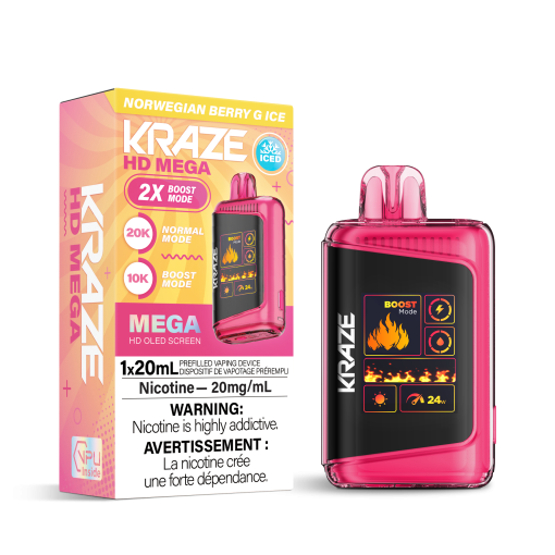 Kraze HD Mega 20K - Norwegian Berry G Ice
