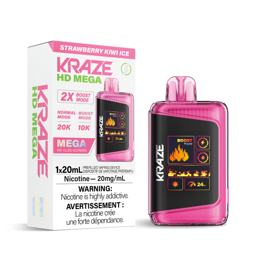 Kraze HD Mega 20K - Strawberry Kiwi Ice