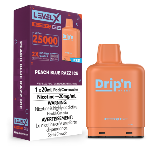 Level X Drip'n G2 Boost - Peach Blue Razz Ice