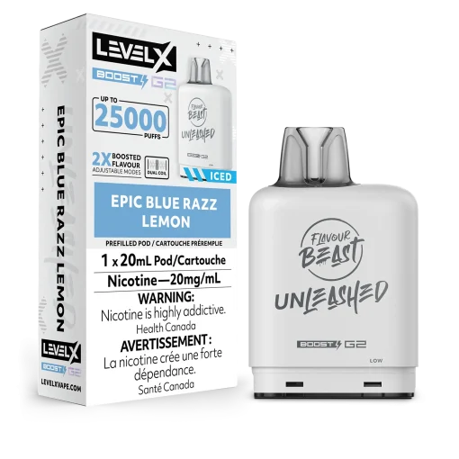 Level X FB Unleashed G2 Boost - Epic Blue Razz Lemon